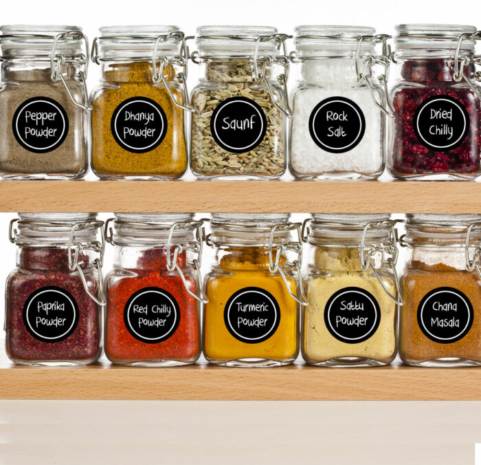 spice jar labels