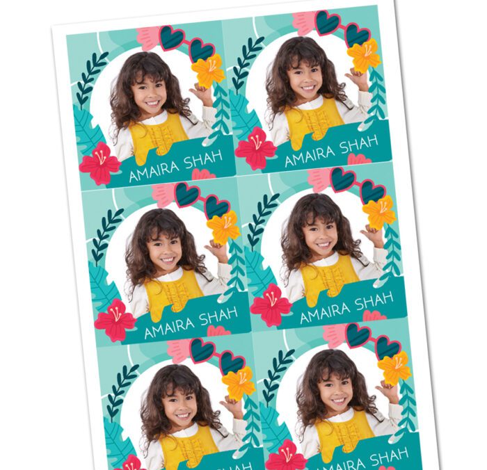 custom photo label